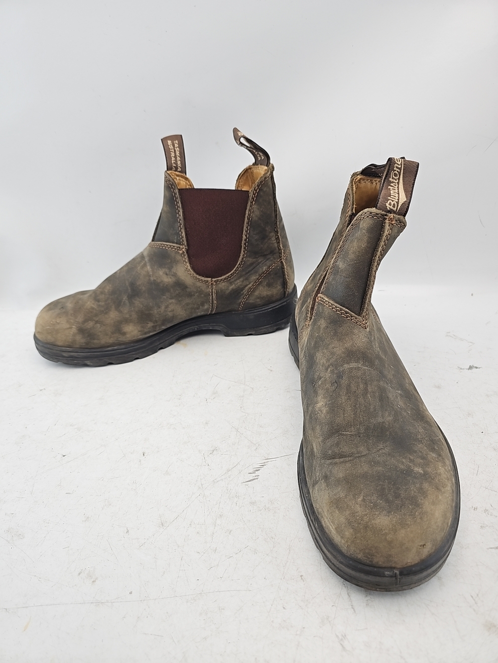 Blundstone Men's Brown Leather Chelsea Boots Size 7.5 UK